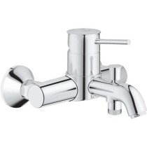 Mitigeur monocommande Bain / Douche mural GROHE - Finition Chromé - P