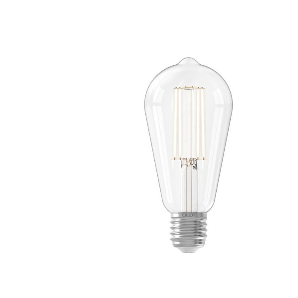 Ampoule LED E27 - CALEX - RUSTIC ST64 - Filament droit - 4,5 W - 470 lm - 2700 K - Intensité variable - Transparent