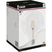 Ampoule LED E27 - CALEX - GLOBE G125 - Filament droit - 4,5 W - 470 lm - 2700 K - Intensité variable - Transparent