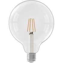 Ampoule LED E27 - CALEX - GLOBE G125 - Filament droit - 4,5 W - 470 lm - 2700 K - Intensité variable - Transparent