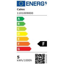 Ampoule LED E27 - CALEX - GLOBE G125 - Filament droit - 4,5 W - 470 lm - 2700 K - Intensité variable - Transparent