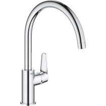 Mitigeur monocommande Evier - GROHE - 31554001 - Col de cygne - Chrom