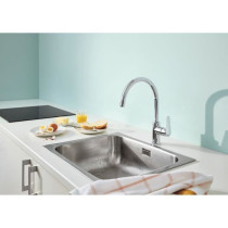 Mitigeur monocommande Evier - GROHE - 31554001 - Col de cygne - Chrom