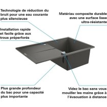 Evier composite avec égouttoir - GROHE - K400