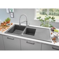 GROHE Evier composite avec égouttoir K400 1160 x 500 mm Gris granite