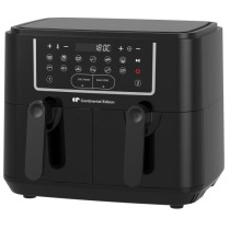 Airfryer Friteuse a Air Sans huile CONTINENTAL EDISON - RFRSH24002CB - 9 L - Double bacs - 2400W - Noir