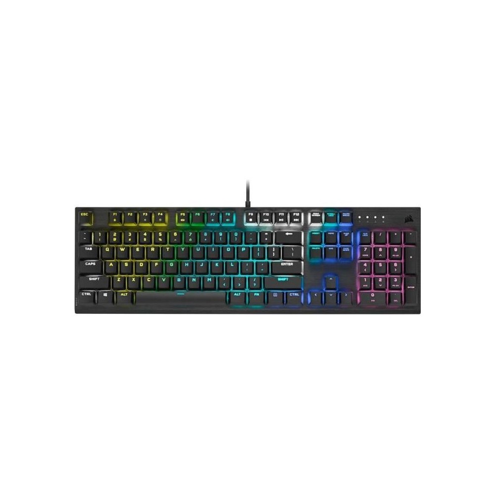 CORSAIR Clavier gamer mécanique K60 RGB PRO - AZERTY (CH-910D019-FR)