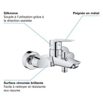 Mitigeur Bain/Douche GROHE Start - Chromé - Inverseur automatique - E