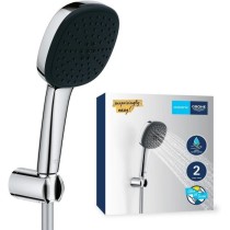 Ensemble de douche avec pommeau 2 jets, support et flexible - GROHE Vi