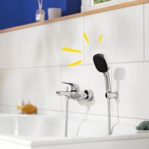 Ensemble de douche avec pommeau 2 jets, support et flexible - GROHE Vi