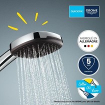 Ensemble de douche avec pommeau 2 jets, support et flexible - GROHE Vi