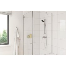 Ensemble de douche avec pommeau 1 jet, barre 60cm et flexible 1,75m -