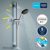 Ensemble de douche avec pommeau 3 jets, barre et flexible - GROHE Vita