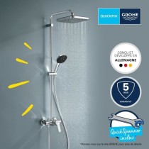 Colonne de douche avec mitigeur monocommande - Economie d'eau - GROHE