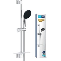 Ensemble de douche avec pommeau 2 jets, barre 60cm, flexible et tablet