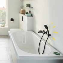 Ensemble de douche avec pommeau 2 jets, support et flexible - GROHE Vi