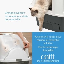 CATIT Maison de toilette - Bac a litiere pour chat - Smartsift - Syste