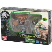 Jeu d'Équilibre - EPOCH GAMES - Jurassic World Island Quake - Dinosaures sur Plateforme, Dernier en Place Gagne !