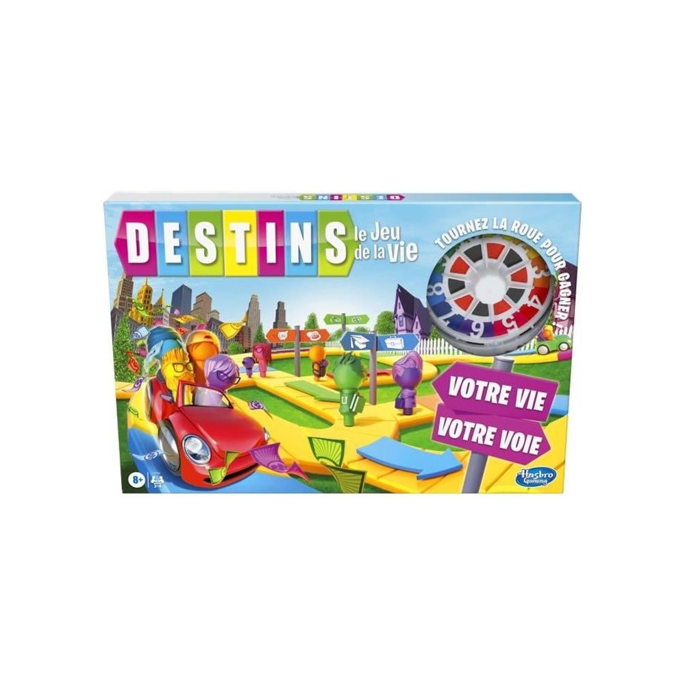 Destins Le jeu de la vie - Jeu de plateau pour la famille - 2 a 4 jou