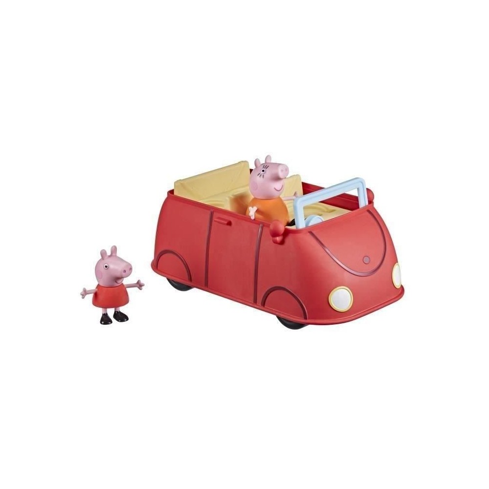 Voiture rouge familiale Peppa Pig - Jouet préscolaire avec figurines