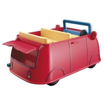 Voiture rouge familiale Peppa Pig - Jouet préscolaire avec figurines