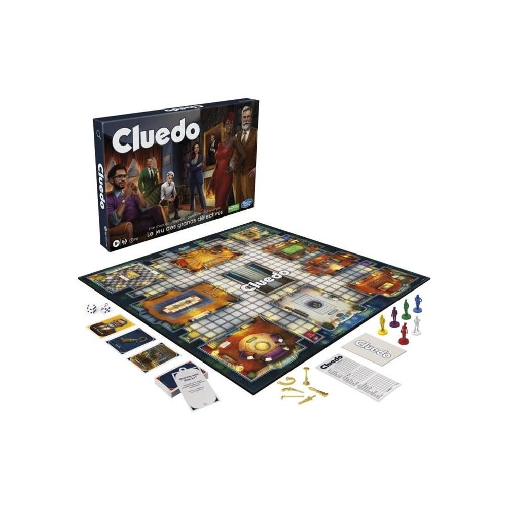 Cluedo Classic, nouvelle version, Jeu de société de réflexion et st