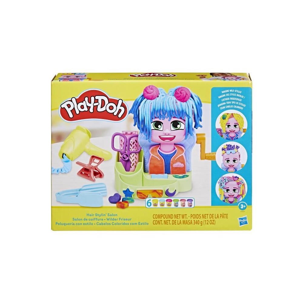 Play-Doh Salon de coiffure, coffret de pâte a modeler