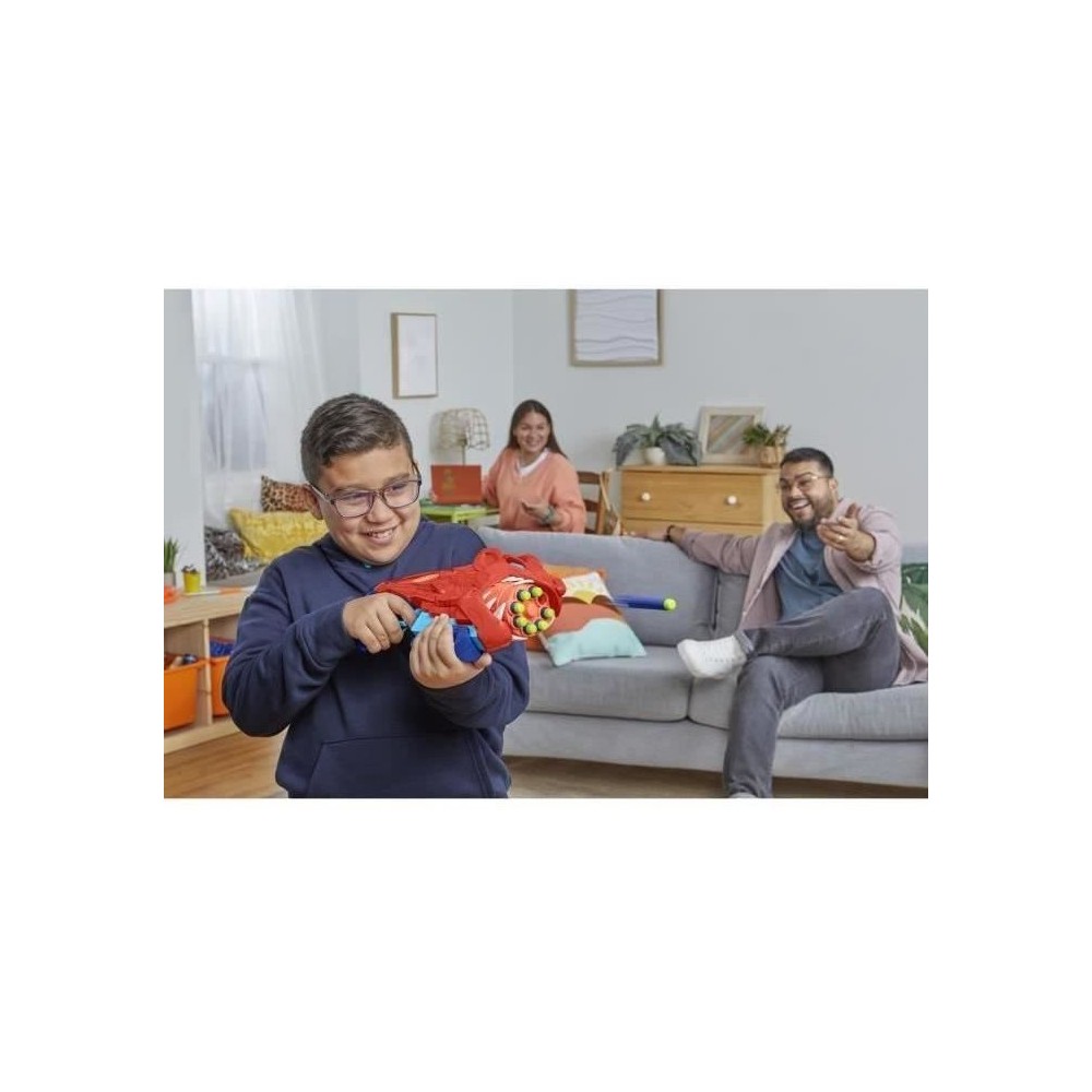 Nerf Junior Wild Lionfury, blaster a fléchettes, 16 fléchettes Nerf