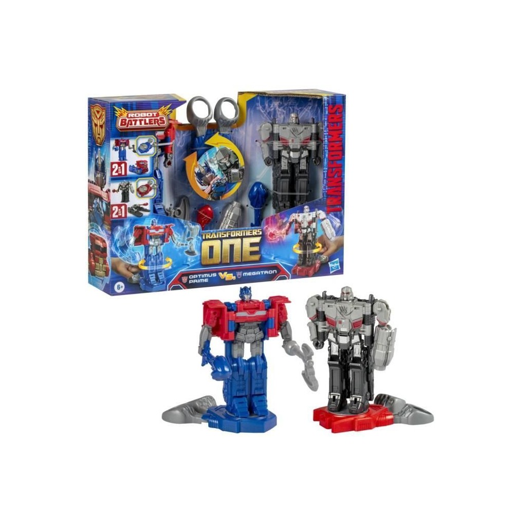 Pack de 2 figurines Optimus Prime (Orion Pax) et Megatron (D-16) de 1