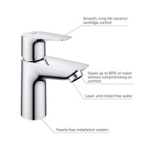 Mitigeur monocommande Lavabo - GROHE Start Edge - 23898001 - Taille S - Chromé