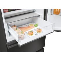 Réfrigérateur Combiné - HAIER - 3D 60 Series 5 HTW5618ENPT - Classe E - 360 L - 185 x 59,5 x 66,7 cm - Noir