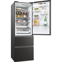 Réfrigérateur Combiné - HAIER - 3D 60 Series 5 HTW5618ENPT - Classe E - 360 L - 185 x 59,5 x 66,7 cm - Noir