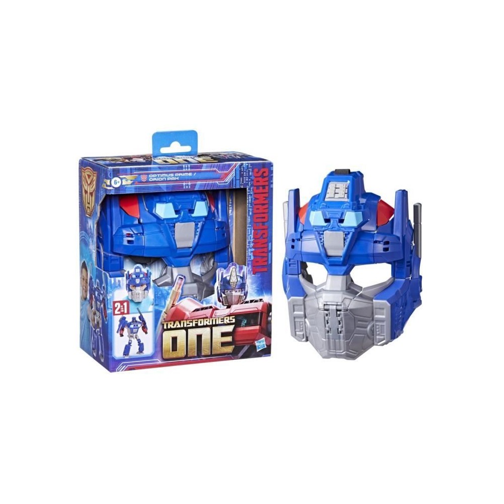 Transformers One figurine 2-en-1 Optimus Prime (Orion Pax) de 25 cm, se convertit en masque, jouets interactifs pour filles et