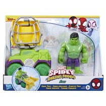 Spidey Coffret Camion démolisseur Hulk, véhicule avec figurine de 10 cm, jouets des 3 ans, Spidey et ses Amis Extraordinaire