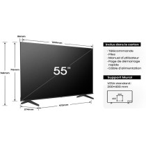 TV LED HISENSE 55A6N - 55 4K UHD - Dolby Vision - Smart TV - 3xHDMI -