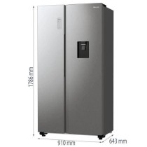 Réfrigérateur américain HISENSE - RS711N4WCE - 2 portes - Classe é