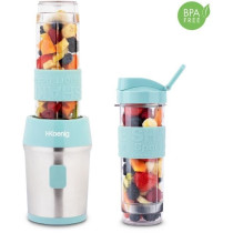 Mini blender - SMOO16 - 300 W - 570 mL - Bleu pastel - 2 gourdes inclu