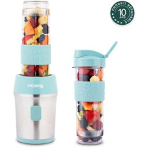 Mini blender - SMOO16 - 300 W - 570 mL - Bleu pastel - 2 gourdes inclu