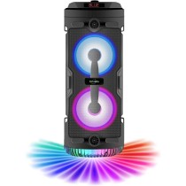 INOVALLEY KA03-N - Enceinte lumineuse Bluetooth - 400 W - Fonction karaoké - Lumieres LED colorées - Port USB