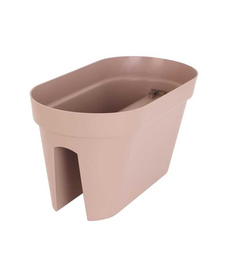 ARTEVASI Jardinière pour balcon Capri - 30 x 60 x H 30 cm - 26,8 L - Gris taupe