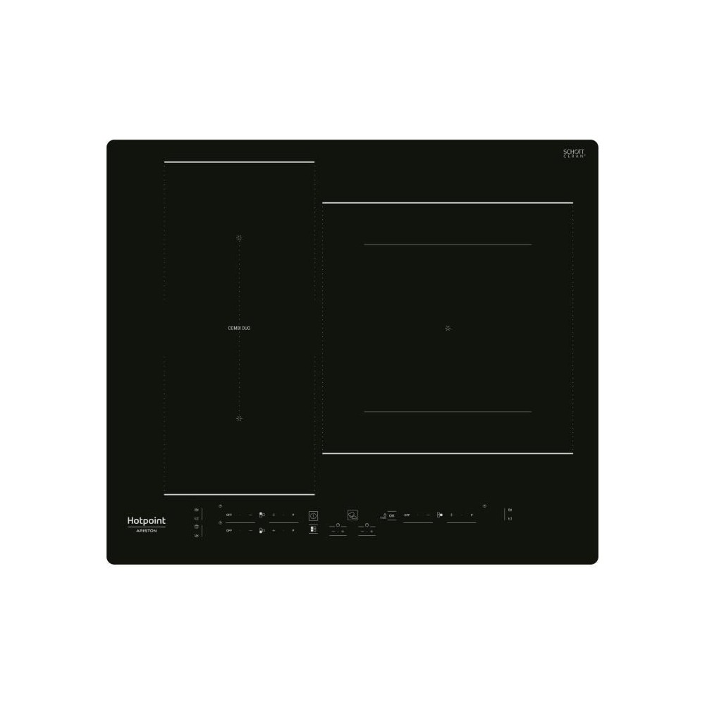 Table de cuisson induction - HOTPOINT - 3 zones - HB2760BNE - L 59 x P