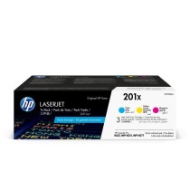 Cartouches de toner HP 201X - Pack de 3 couleurs grande capacité auth