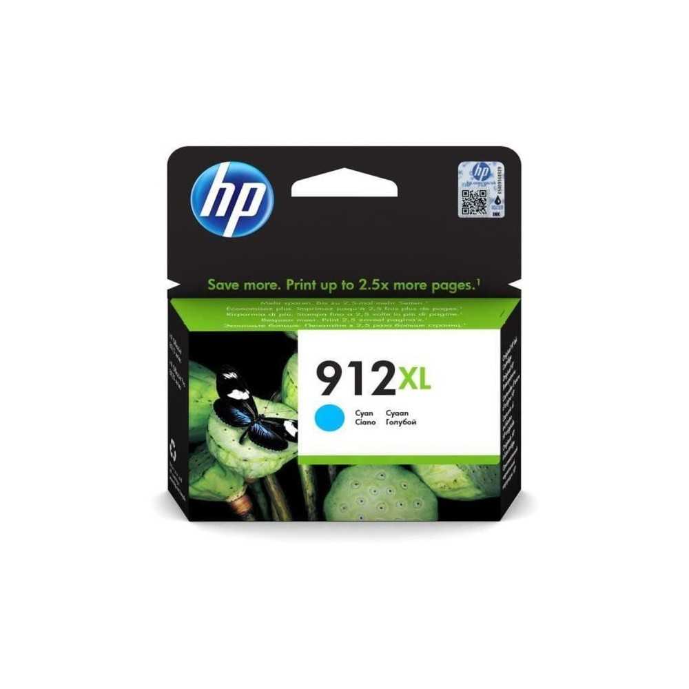 HP 912XL Cartouche d'encre cyan grande capacité authentique (3YL81AE)