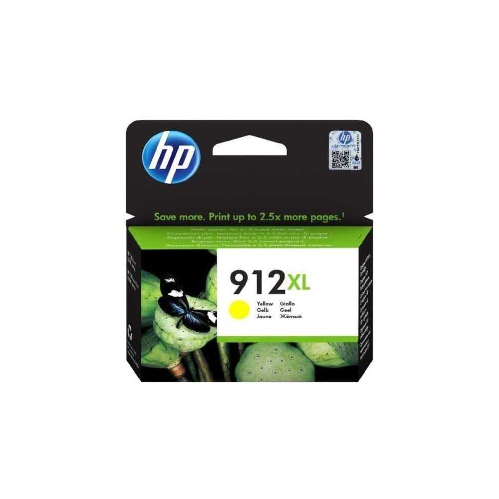 HP 912XL Cartouche d'encre jaune -grande capacité authentique (3YL83A