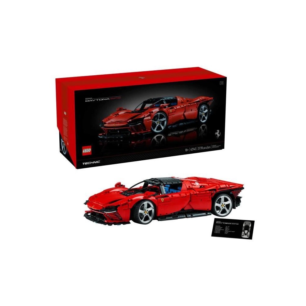 LEGO Technic 42143 Ferrari Daytona SP3, Voiture Modélisme, Maquette a Construire, Adultes