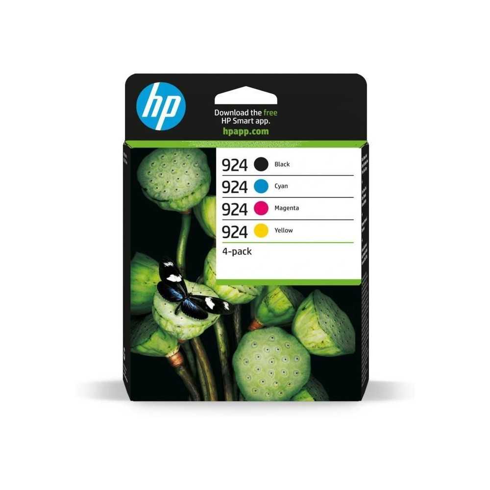 HP 924 Cartouche Encre Authentique Pack de 4 cyan, magenta, jaune, noi