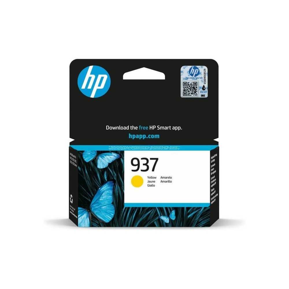 HP 937 Cartouche d'encre jaune authentique (4S6W4NE) pour HP OfficeJet