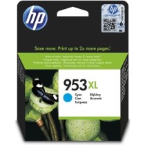 HP 953XL Cartouche d'encre cyan grande capacité authentique (F6U16AE)