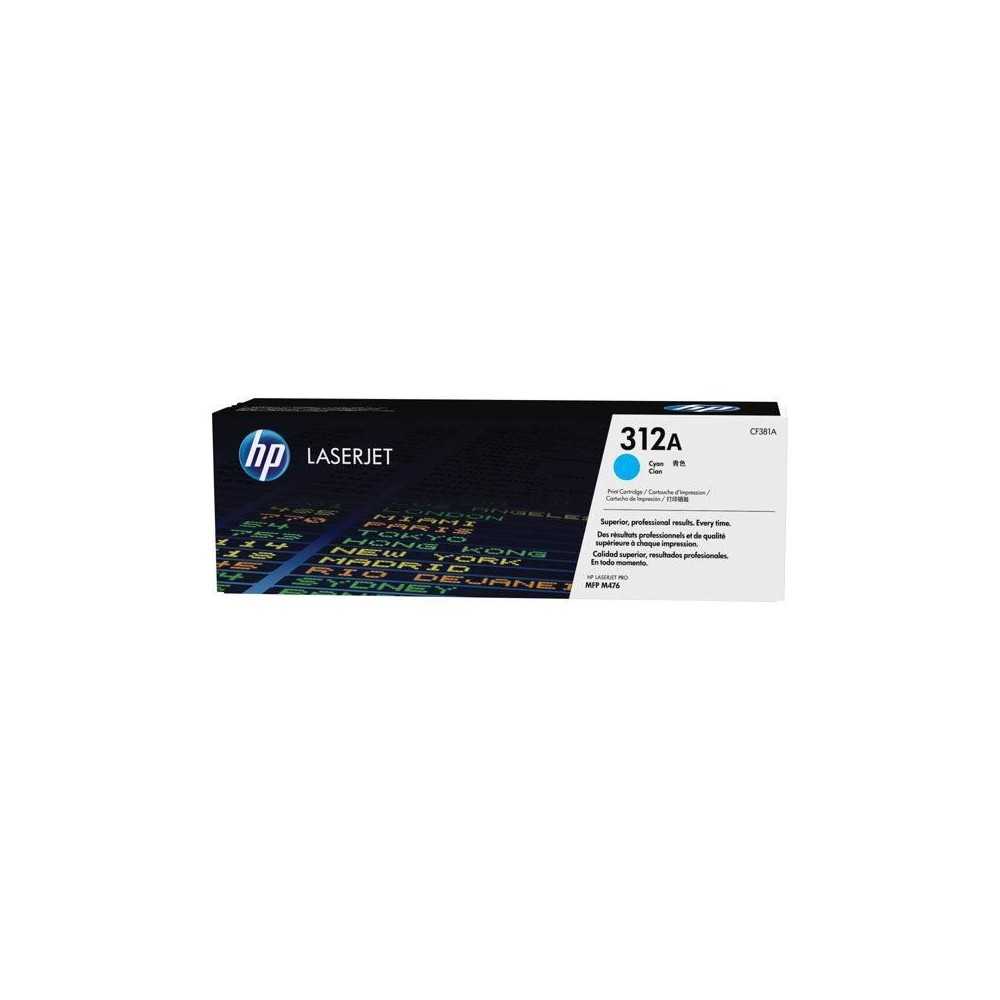 Cartouche de toner HP LaserJet 312A - Cyan (CF381A) - LaserJet - Pack