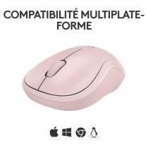 Souris Logitech M240 Souris Bluetooth, Sans fil, Compacte, Portable, Suivi fluide - Rose